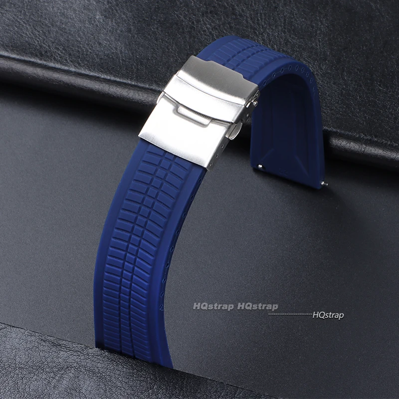 20mm 22mm 24mm Quick Release Silicone Watch Bands for Samsung Watch Strap for Seiko Men Rubber Sport Bands Universal Bracelet