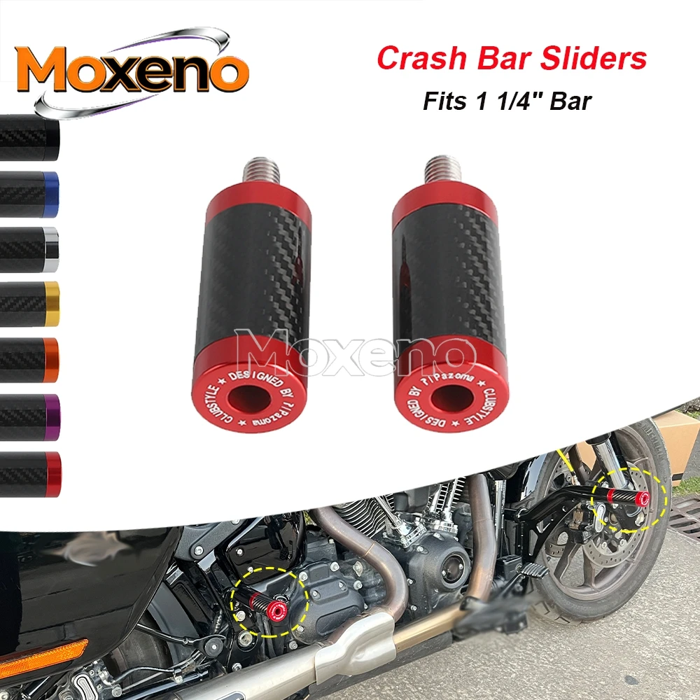 

Защитные накладки (слайдеры) на раму двигателя 1 1/4 дюйма для мотоциклов Harley Softail Street Bob, Low Rider ST, Sport Glide, Breakout, Heritage