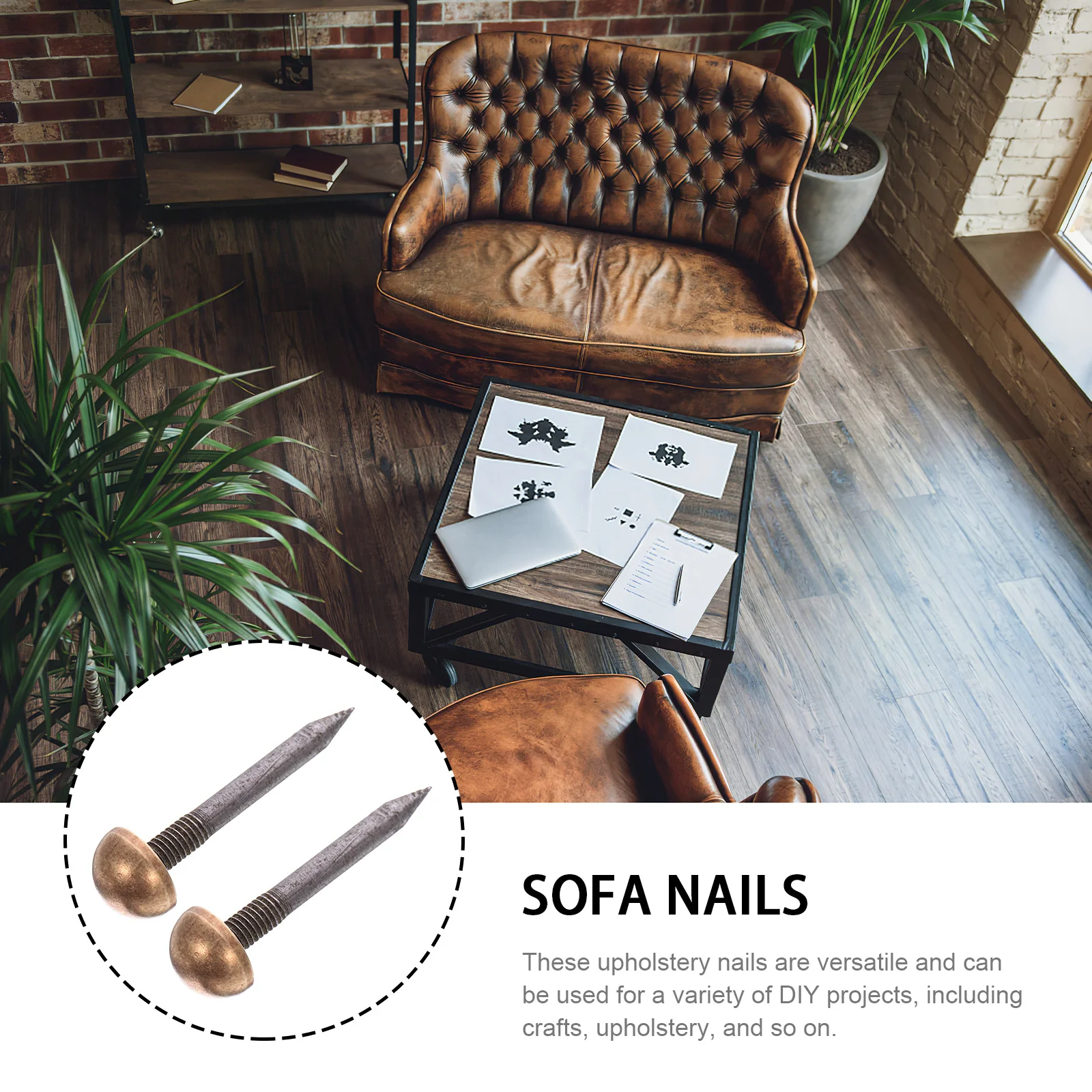 

10pcs Bronze Nails Metal Upholstery Tacks For Furniture Sofa Craft Projects Diy Home Upholstery Nails Decor