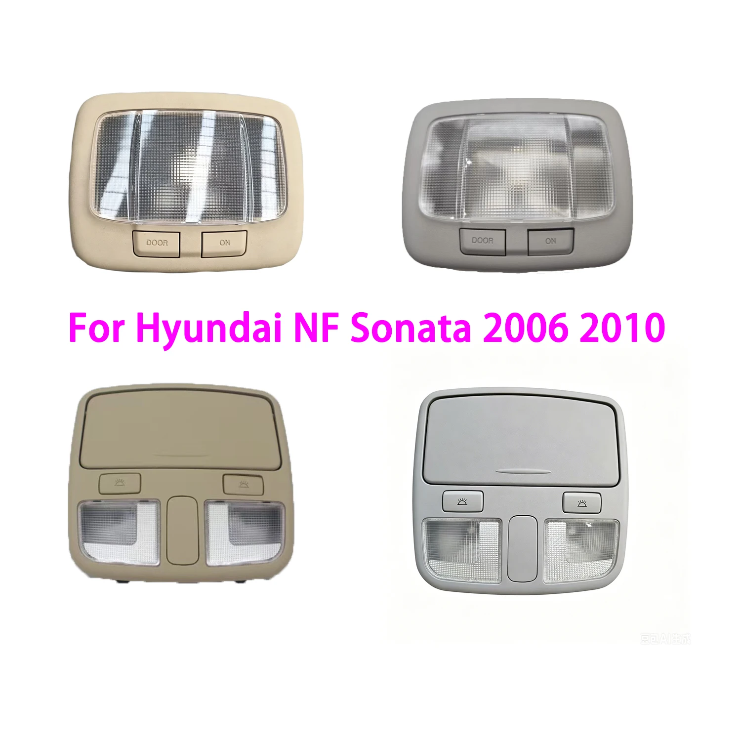 

chengcheng-Overhead Console Lamp Dome Light Reading Lamp For Hyundai Sonata 2009 Sunroof Switch Beige