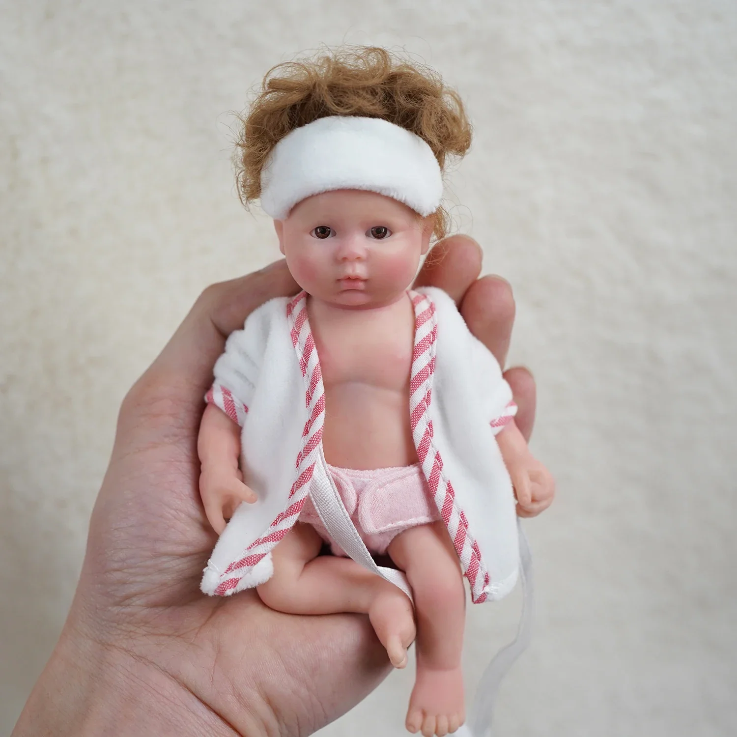 

Кукла-реборн ручной работы, 5,5 дюйма, с мягким прикосновением