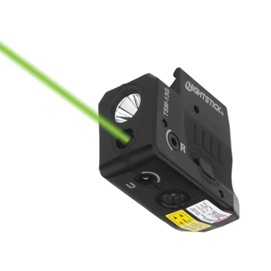 

TSM-13G 150-Lumen Rechargeable Tactical Light w/Green Laser Sight -IP-X4 Water-Resistant Handgun Lights for Sig Sauer P365, 365