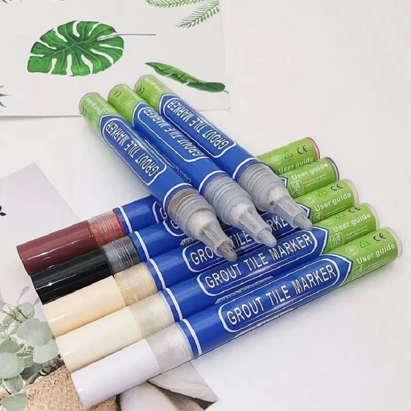 

Waterproof tile grout pen, Household tile gap color changing pen,Waterproof and mildew proof,12 colors to choose from.