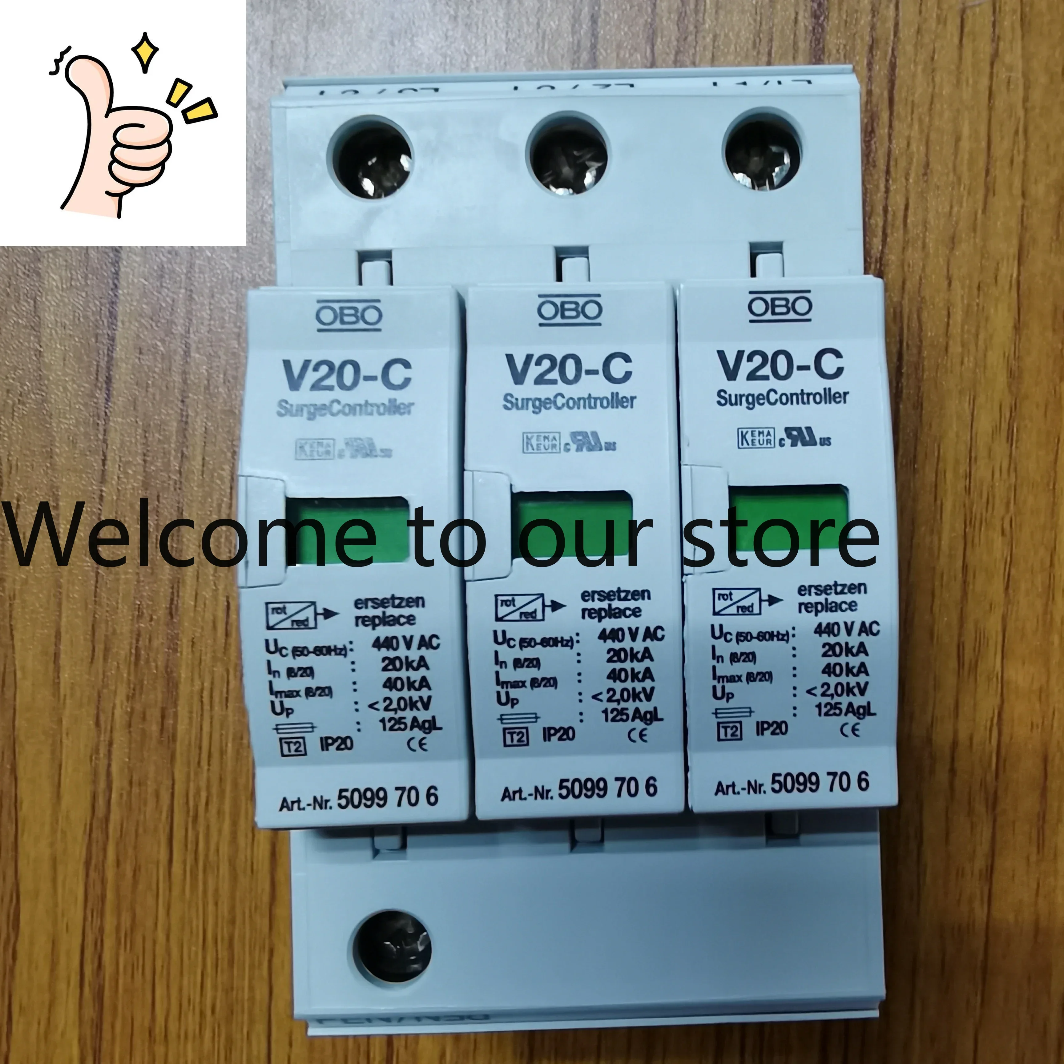 Protector Contra Sobretensiones Opel OBO Lightning Arrester 5093540 V50-1-320 Original 2025.4, Precio Bajo, Gran Venta