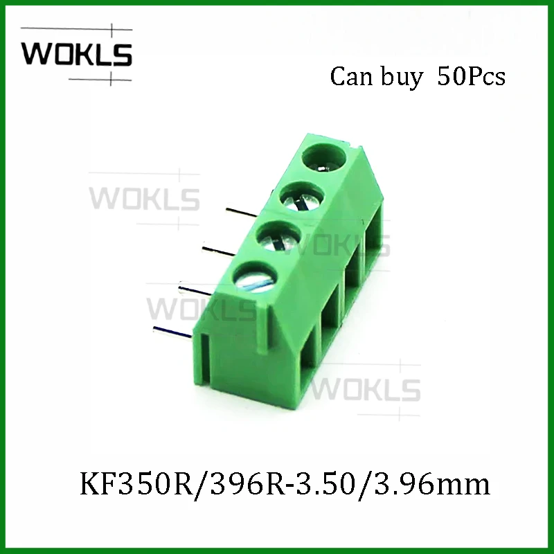 50Pcs KF350R 3.5 2P 3P PCB UNIVERSAL SCREW TERMINAL BLOCKS DG350R 3.5mm 2P 3P CAN BE STITCHED PHOENIX CONTACT DEGSON KEFA