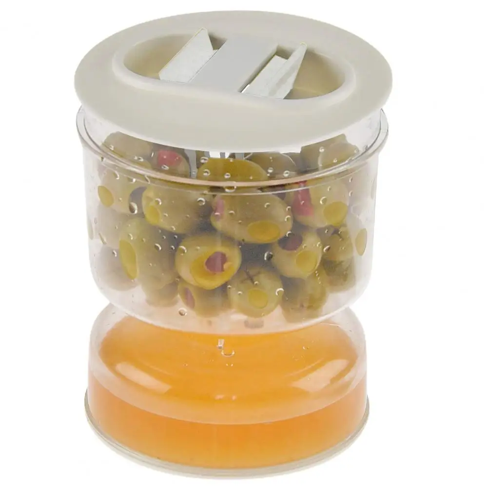 Innovative Pickle Jar Fine Workmanship Olives Jar Plastic Pickle Organizer Hourglass Design Sealed Olives Container for Home