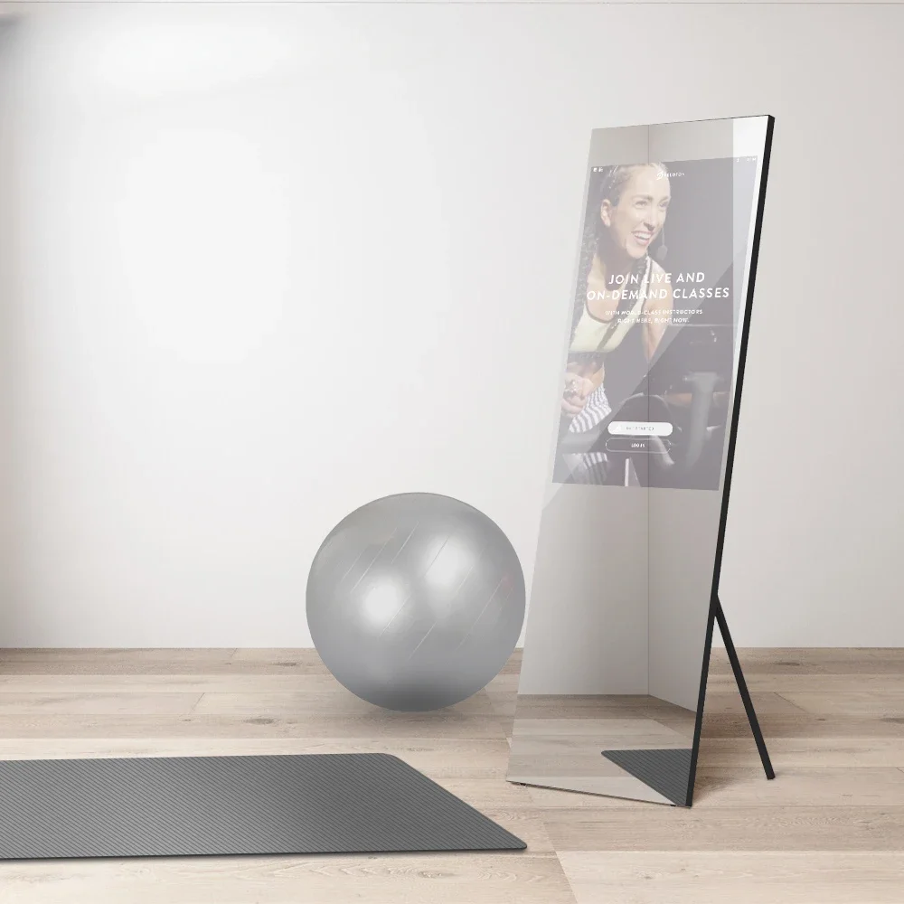 Vercon 43 Inch Intelligente Touchscreen Magic Gym Ai Smart Fitting Lcd-Scherm Oefening Interactieve Fitness Spiegel