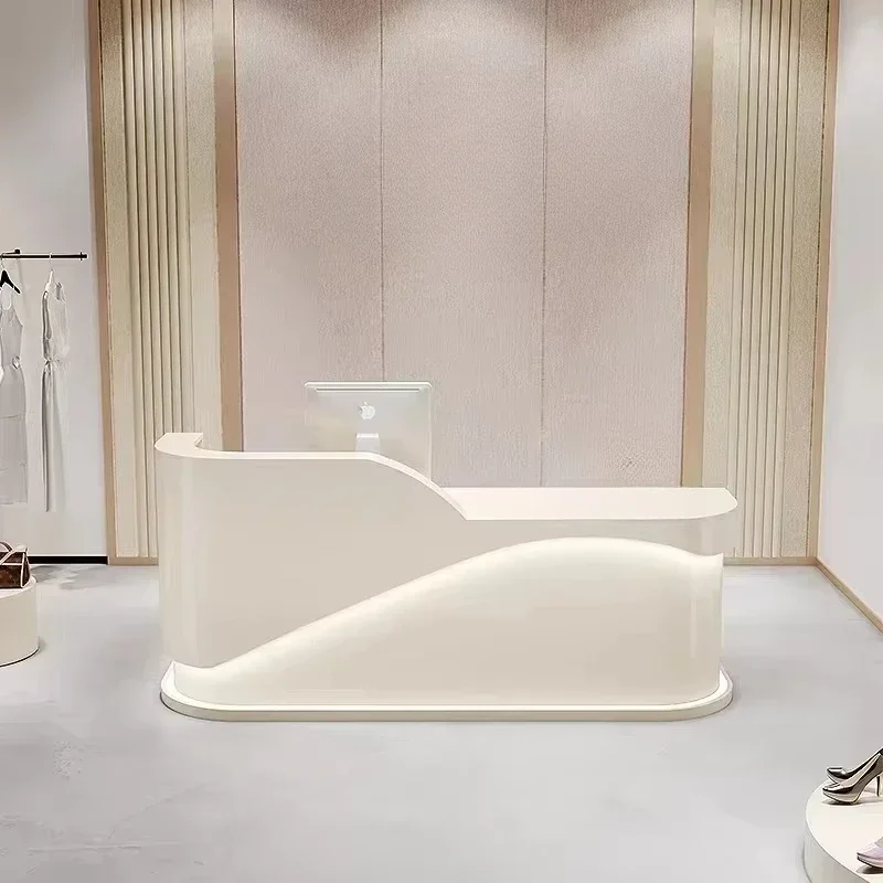 

Trusted Mobile Hospital Reception Desks Console Luxury Modern Cashier Table Mobile Service Recepcion Mostrador Beauty Sal