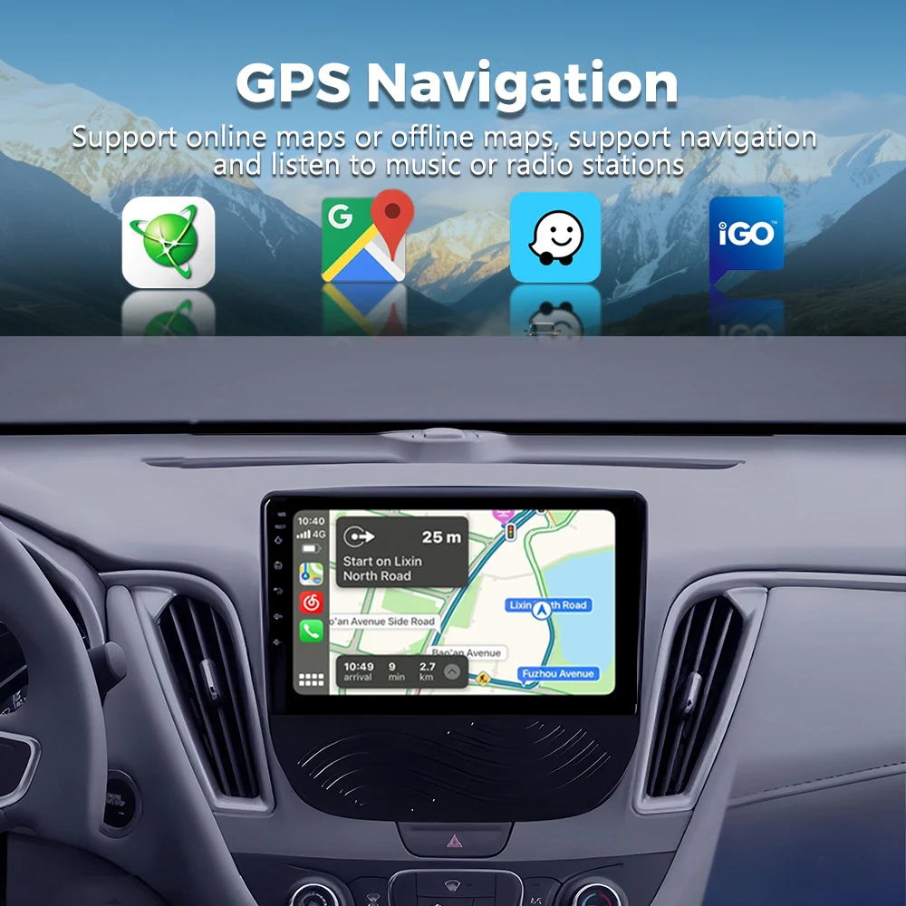 أندرويد 15 Carplay السيارات 2K شاشة راديو السيارة مشغل وسائط متعددة لشروليه ماليبو XL 2016-2018 DSP Autoradio ستيريو سنابدراجون