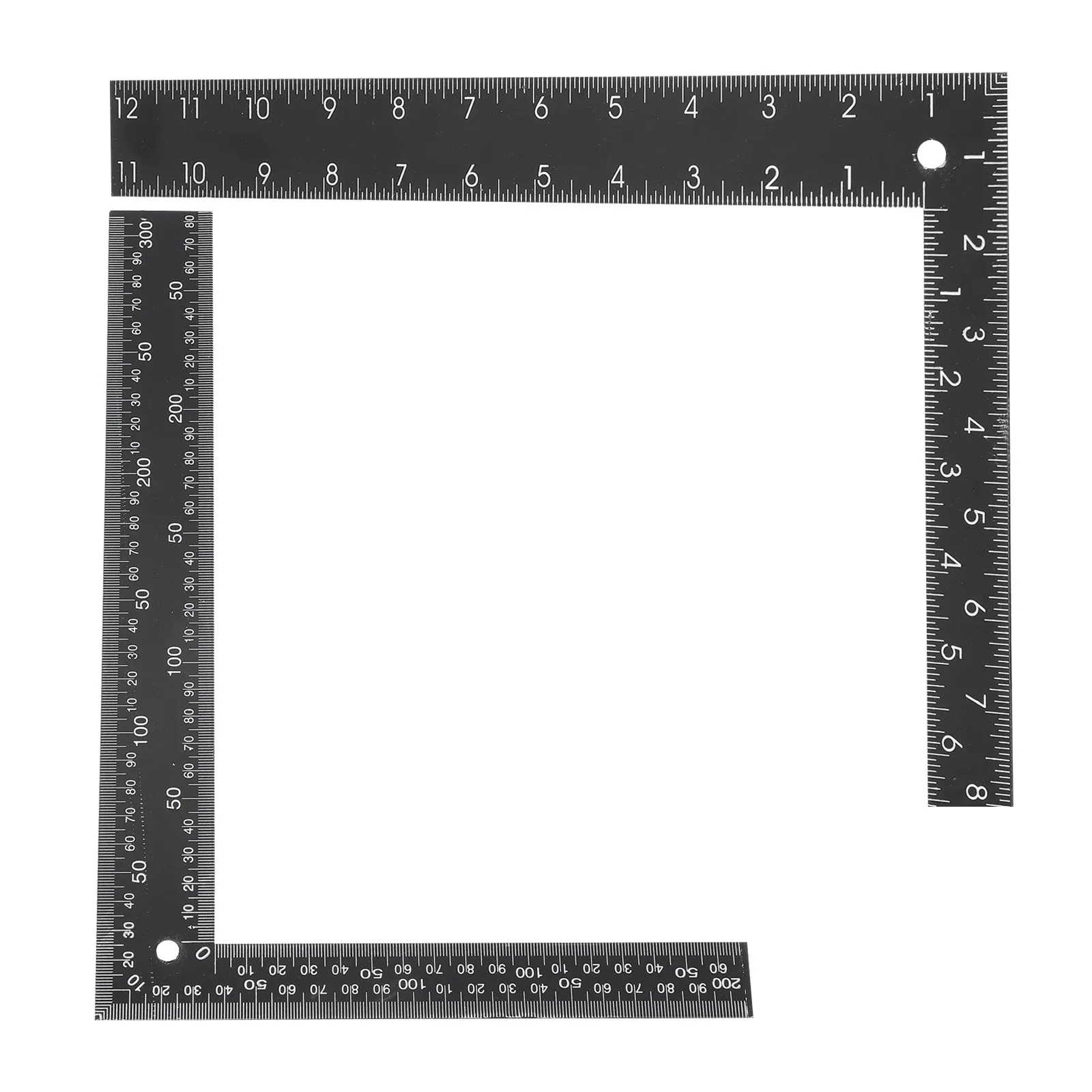 2Pcs Metal L Square Ruler Steel Carpenter Engineer Drawing Measuring Tool Hardened Angle Ruler Drawing Rulers Measuring Rulers