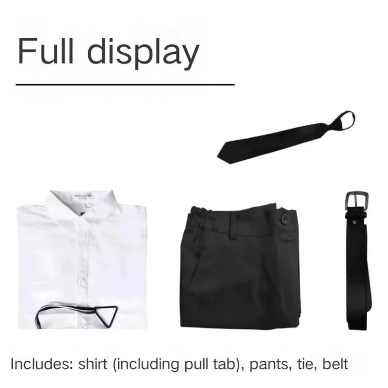 أزياء Denji Chainsaw Anime التأثيرية للرجال، شعر مستعار، السلامة العامة، SAFHunter، أزياء الهالوين التنكرية