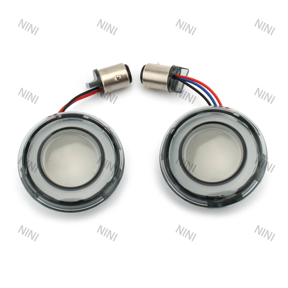 

Motorcycle For Harley Dyna Sportster XL883 Touring FLHTK FLTRX 1157 Bullet Style LED Front Turn Signal Light 2Pcs