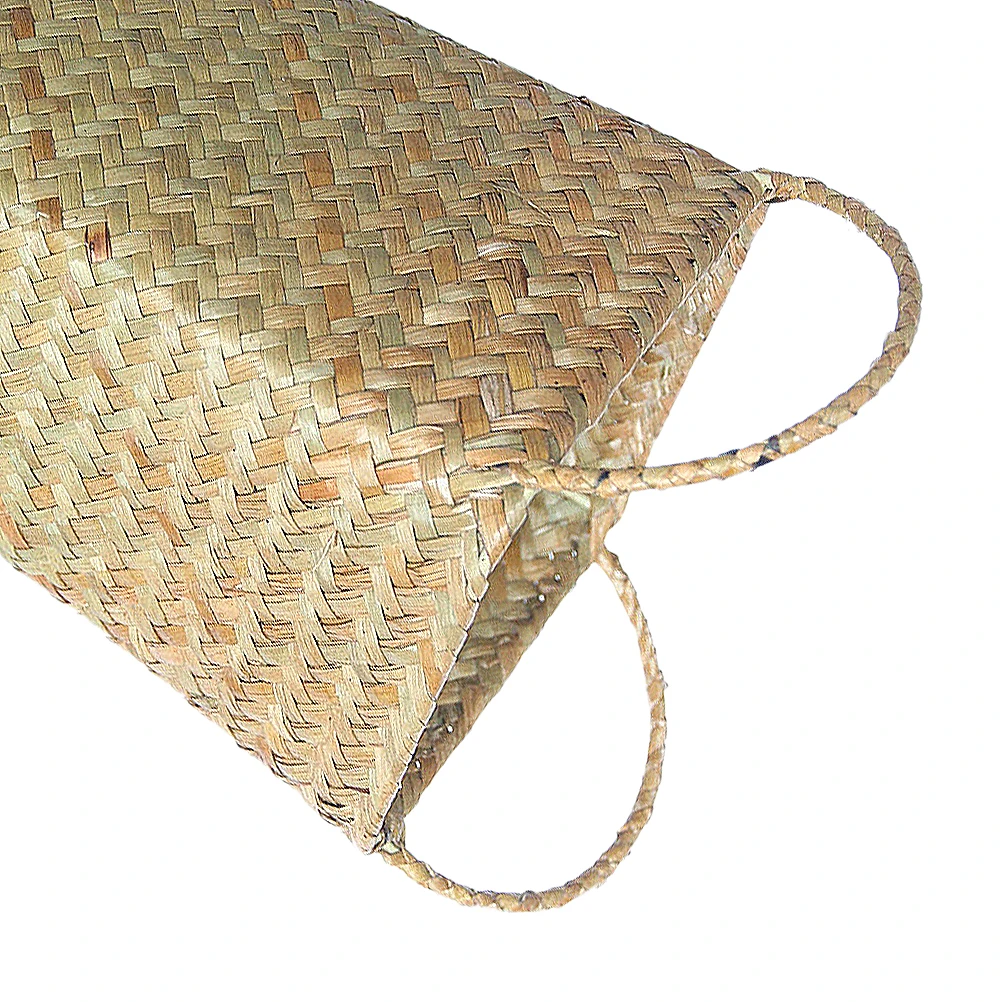 

Rattan Braided Basket Storage Clothes Fruit Vegetable Snacks Large Capacity Portable Bedroom Bathroom Closet Simulated