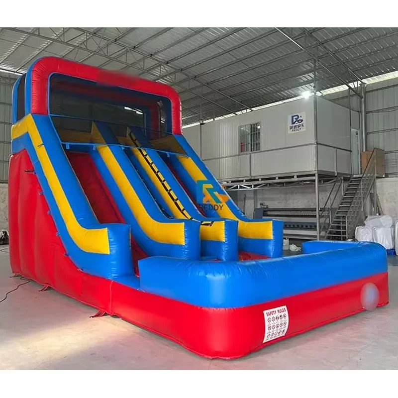 Customized Inflatable Water Slide Bouncy Castle Slide High Inflatable Bouncer With Slide