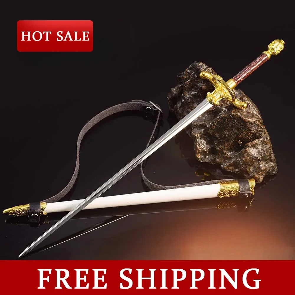 

30CM Power Game Movie Periphery Arya Needle Full Metal Craft Weapon with Sheath Ornament Collectible Model Cosplay Sword Toy Boy