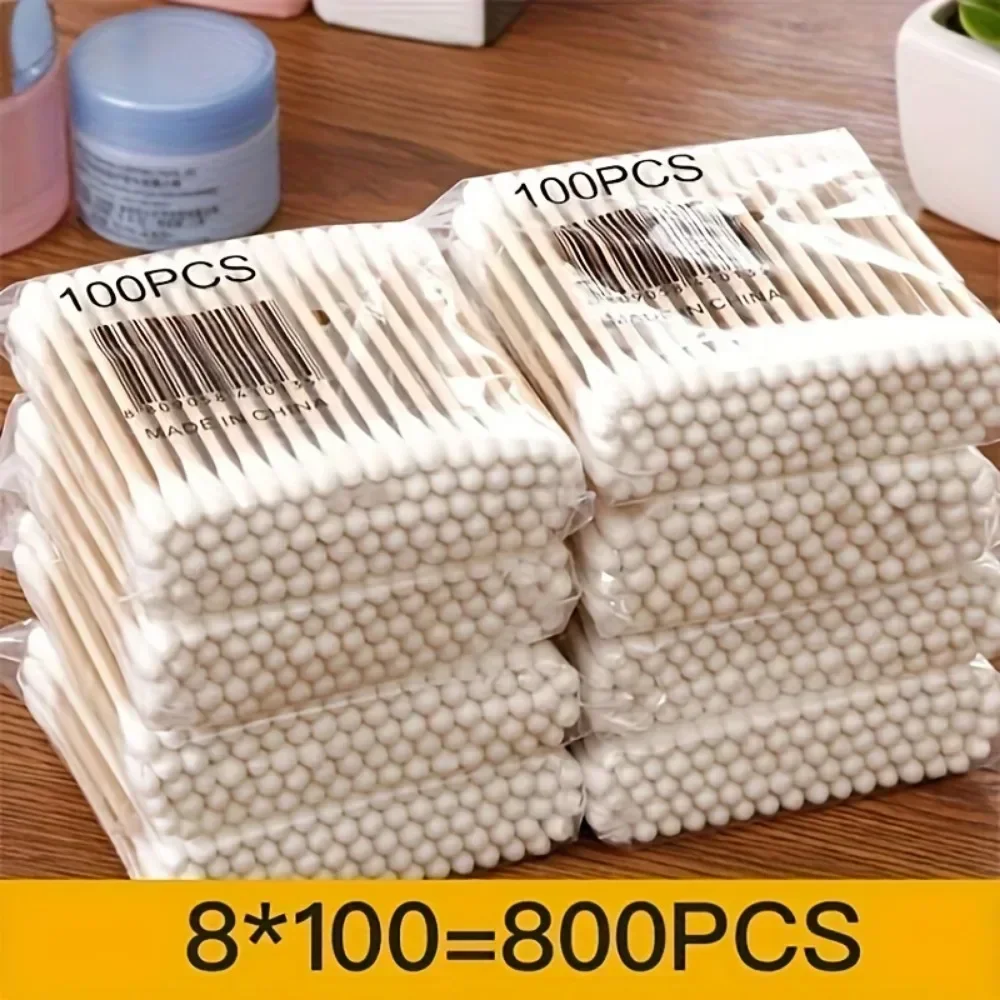 100/300/500 /1000Pcs,20/40set， Double-ended Cotton Swabs, Swabs for makeup , baby , Ear Cleaning Sticks, Healthy Cleaning Tools