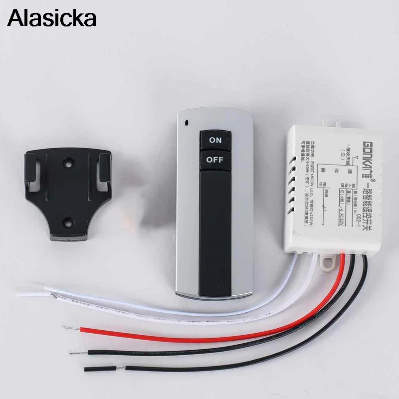 

1 Channel ON/OFF 220V Digital Wireless Remote Control Switch for Light Lamp Receiver Transmitter Light Power Switch DropShipping