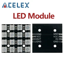 16Bit RGB 4x4 4*4 LED WS2812B WS2812 5050 RGB LED Matrix Integrated Drive Drivers Board LED Module forArduino