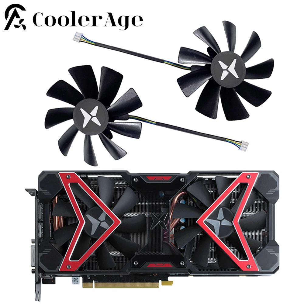 F​or DATALAND RX 590 5500 XT Video Card Fan 100MM GA91S2H RX590 RX5500XT Replacement Graphics Card GPU Fan