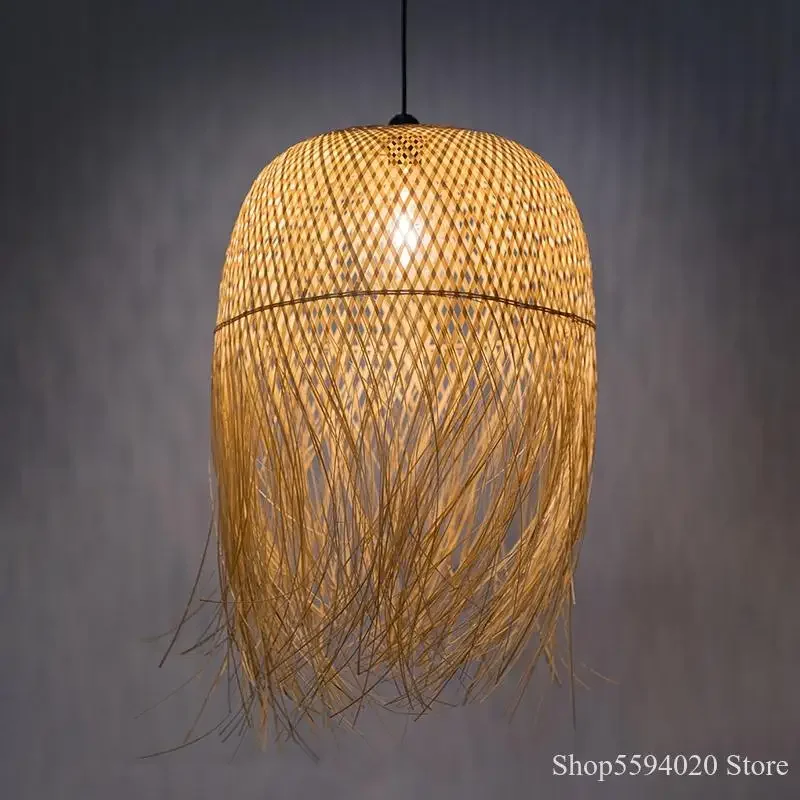 

Chinese Bamboo Pendant Lights Led Hang Lamps for Home Luminaire Design Japanese Pendant Loft Hanging Lustre Suspension Fixtures
