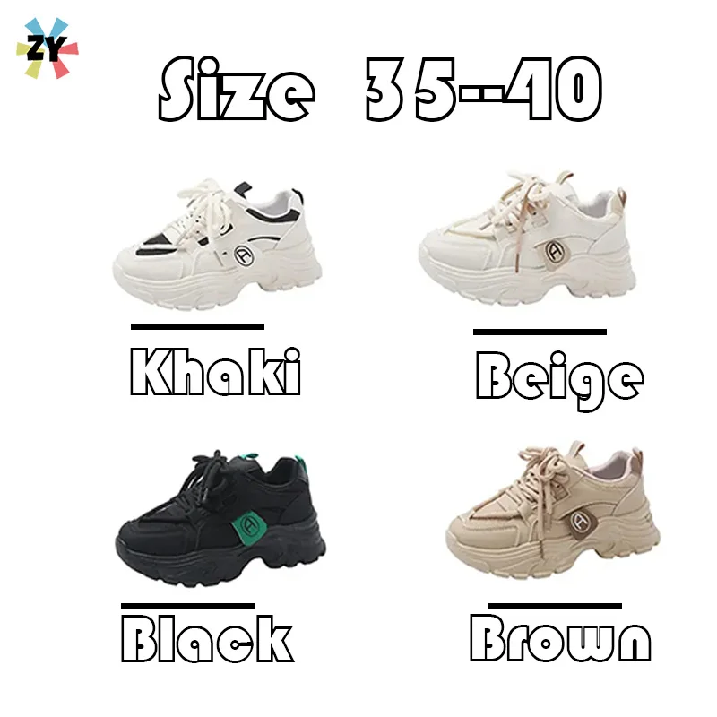 Women's Summer New Versatile High Rise Mesh Breathable and Comfortable Thick Sole Sports Shoes Breathable shoes Casual dad shoes