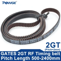 GATES POWER GRIP GT 2GT 2MGT RF Timing Belt Lp=506-2400mm 578 586 600 606 614 634 660 726 752 782 800 822 860 876 892 950 976