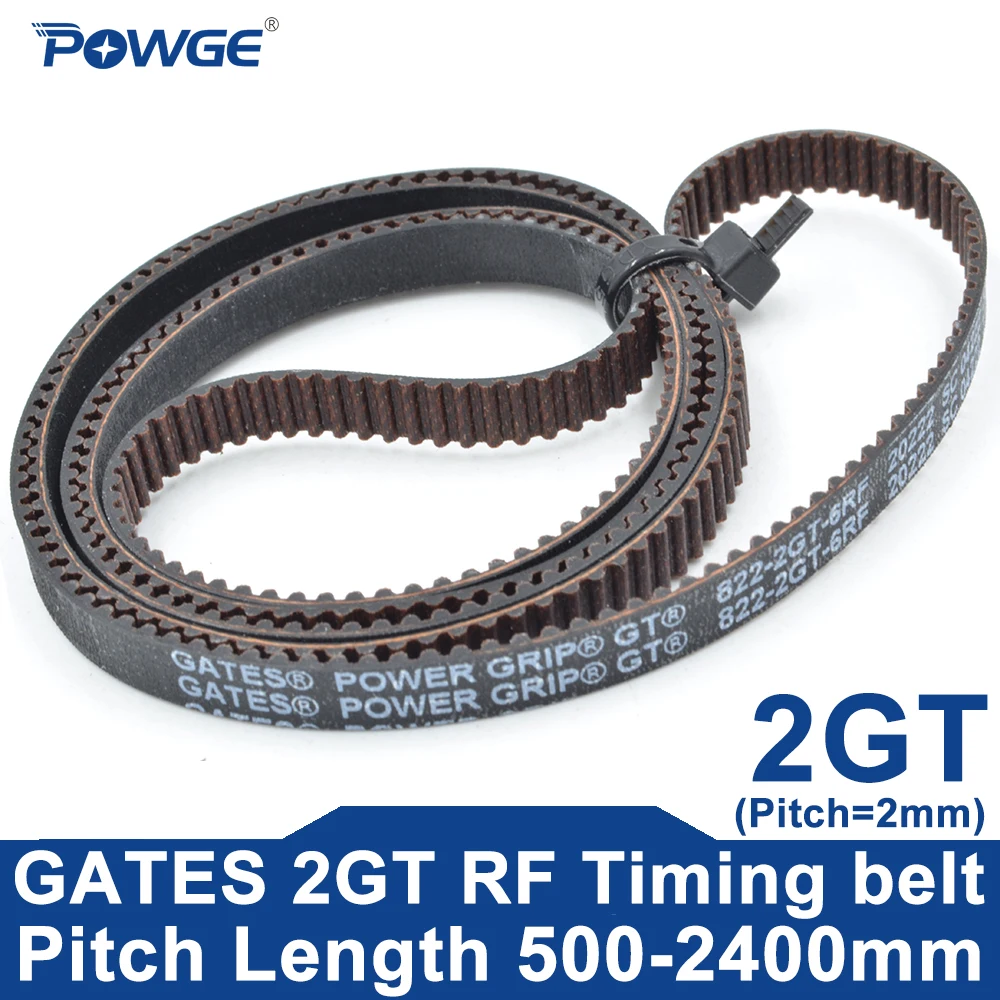 GATES POWER GRIP GT 2GT 2MGT RF Timing Belt Lp=506-2400mm 578 586 600 606 614 634 660 726 752 782 800 822 860 876 892 950 976