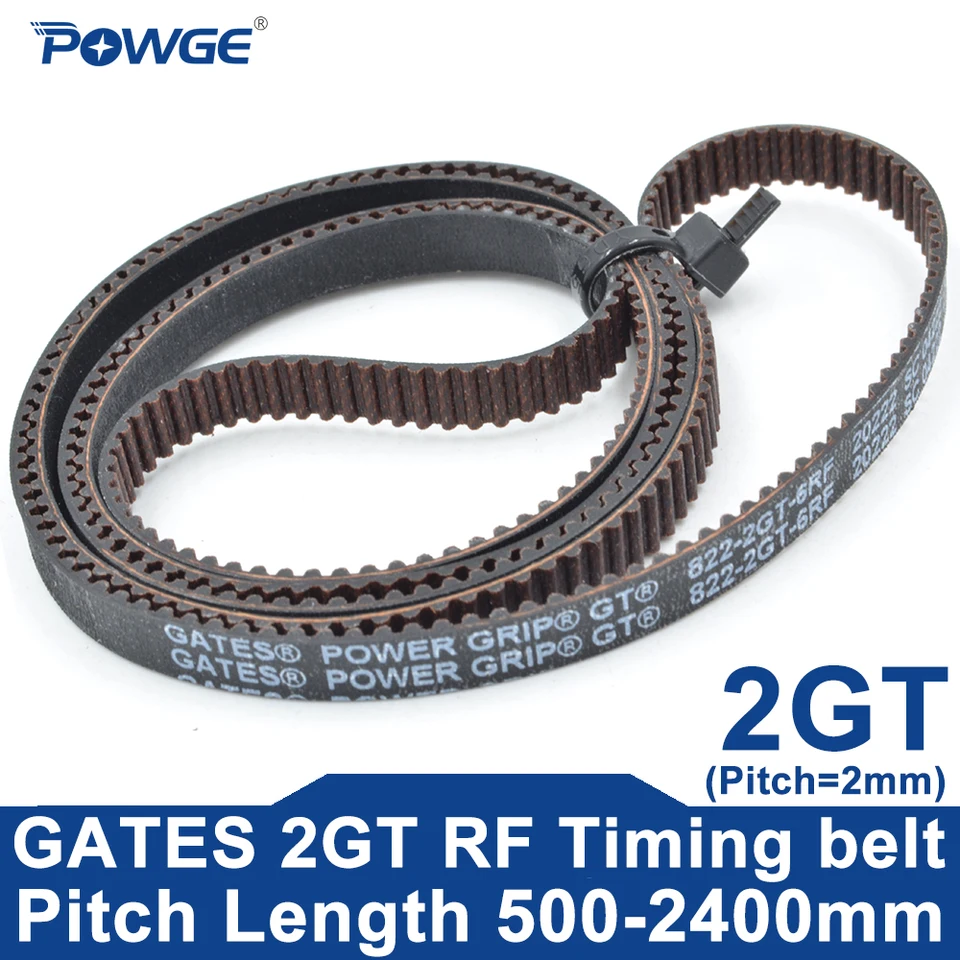 GATES POWER GRIP GT 2GT 2MGT RF Timing Belt Lp=506-2400mm 578 586
