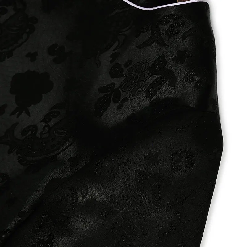 قميص BirdTree-35% حرير 65% صوف أنيق، جاكار نسائي برقبة دائرية، بلوزة فضفاضة مرقعة للتنقل الرجعية، خريف 2025 جديد T5O832CC #4