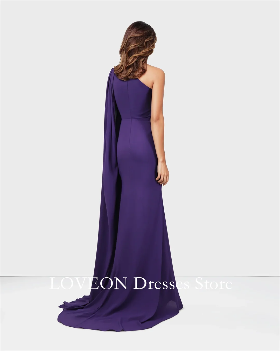 Customized  Formal Dress Prom Party SHOULDER OFF DRAPED DRESS LONG FLOOR Sleeves Evening Gowns for Women Formal Bridesmaid Dress