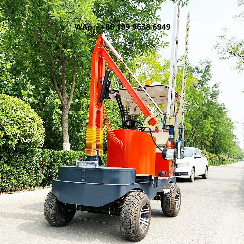 Electric Ride-on Hedge Trimmer with Lithium-ion Battery 73Ah/48V Power Supply 1300mm Trimming Blade-Zero Emission Professional
