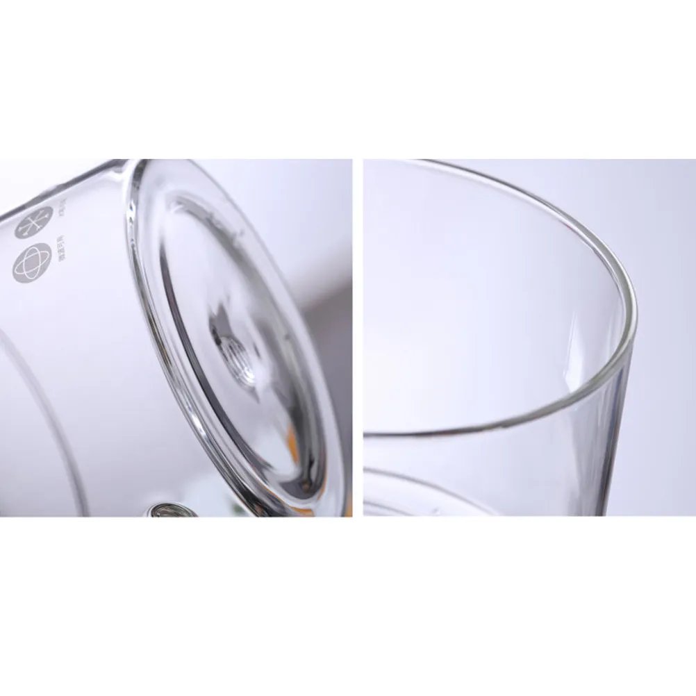 Glass Heat Resistant Soup Pot 1.5L Transparent Lid Cooking Pot Instant Noodle Bowl Home Kitchen Restaurant Ergonomic Handle