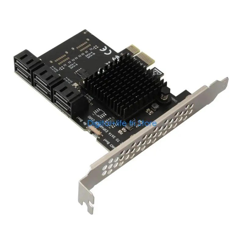 E06D Fast PCI-E PCIE 6 Ports for Express Expansion Card Adapter with Bracket