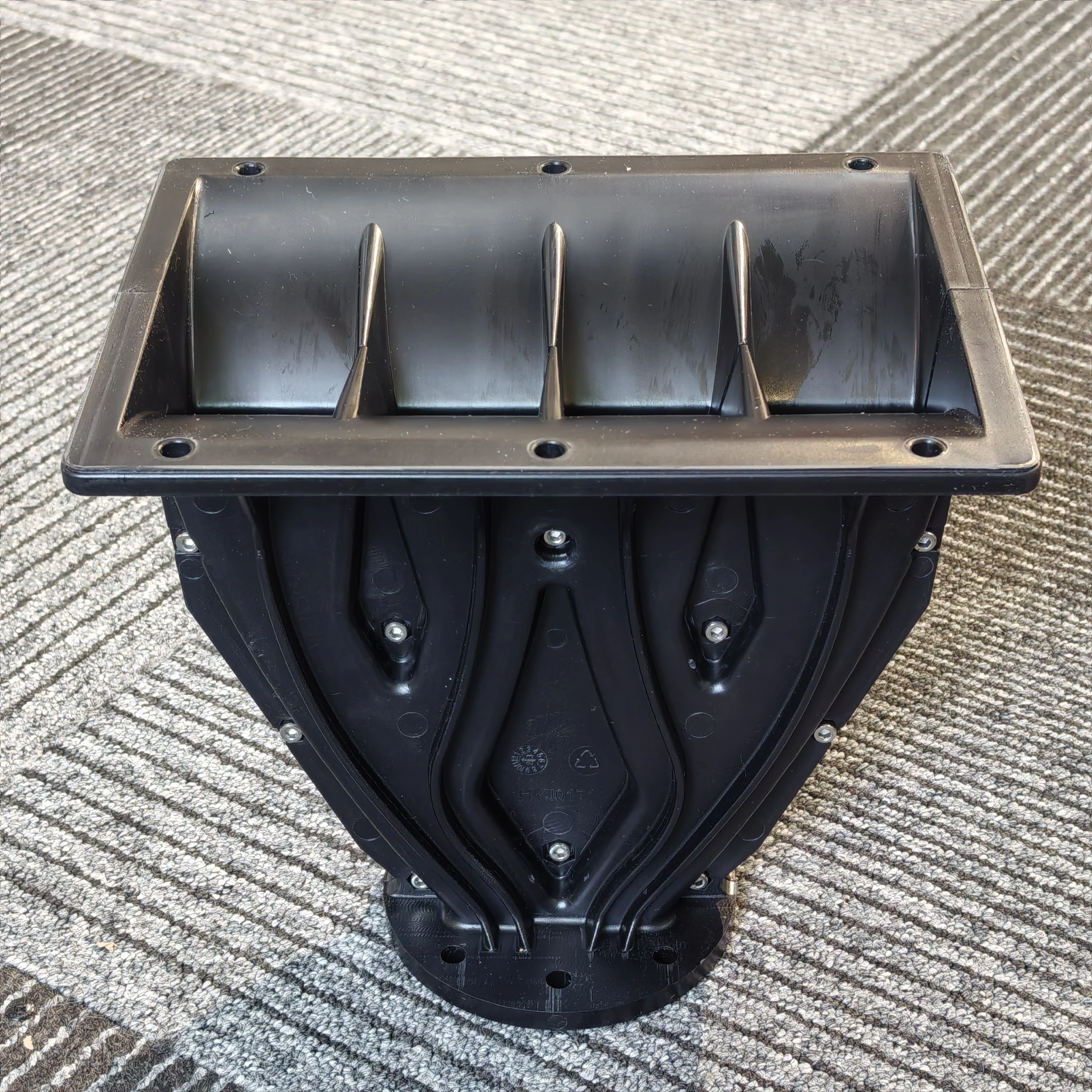 Bocina de guía de onda de altavoz profesional de garganta de 1", guía de onda de matriz de línea de audio para sistema de sonido PA, tamaño 210x154x195 mm (largo x ancho x alto)