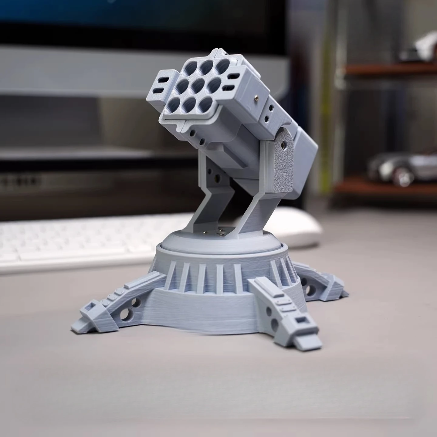Tactical NIKOLATOY Pen Holder with Infrared Sensor Gesture Guidance for Battlefield Mecha DIY Office Desk Decoration Item