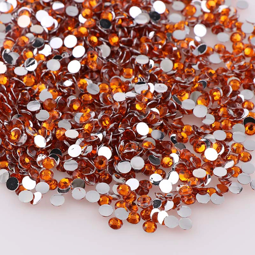 1000 Stück nicht Hot Fix Strasssteine 2/3/4 mm rund Harz Flatback Kristall Strass DIY Nail Art Schmuck Kleidungsstück Dekorationen zum Aufkleben