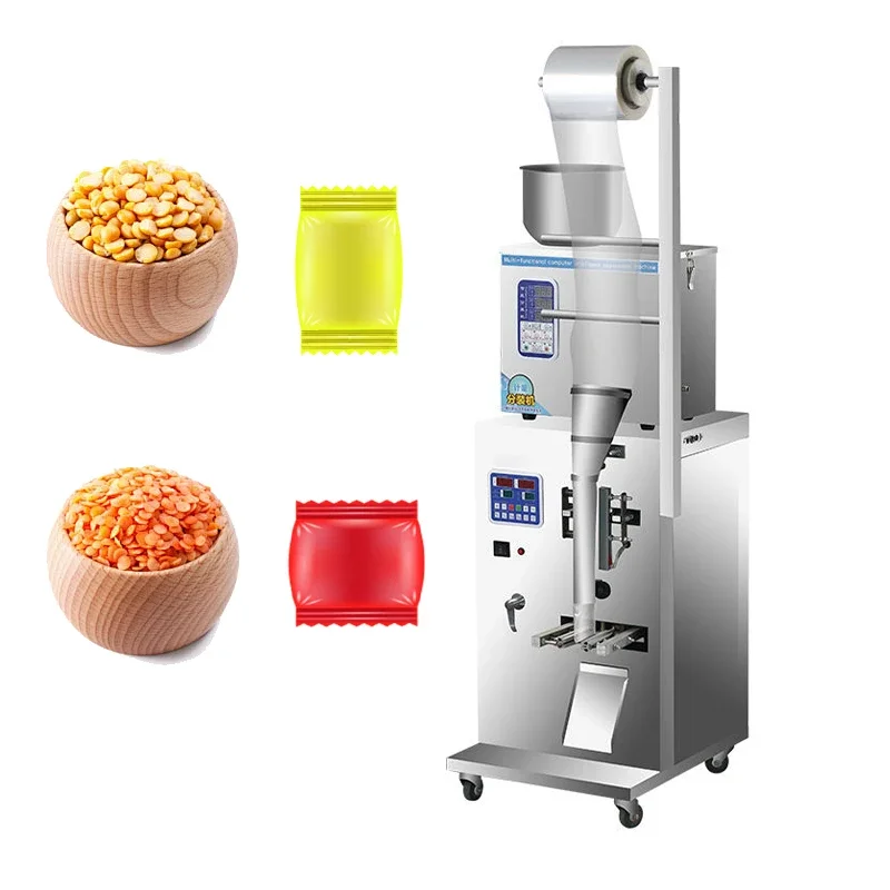 Leading Supplier Three-sided Sealing Spice Automatic Weight Cereals Grains Coffee Powder Tea Bag Packing Filling Machines