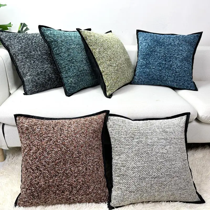 Moroccan Style Chenille Woven Pillow Case French Decorative Cushion Cover for Sofa Home Living Room Modern Throw Pillowcase