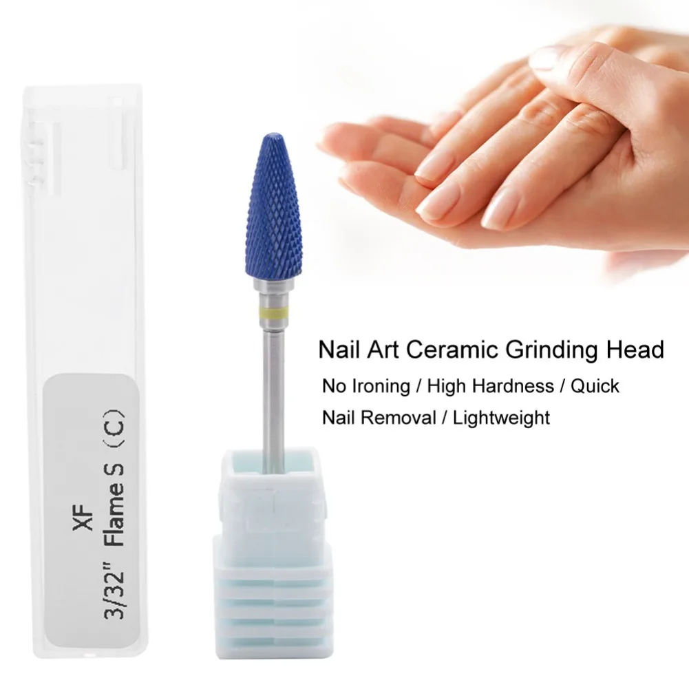 1 قطعة أو 5 قطع لقم مثقاب أظافر سيراميك، مناسبة لتلميع الأظافر وإزالة البشرة وتلميع الأظافر وأدوات الأظافر #2