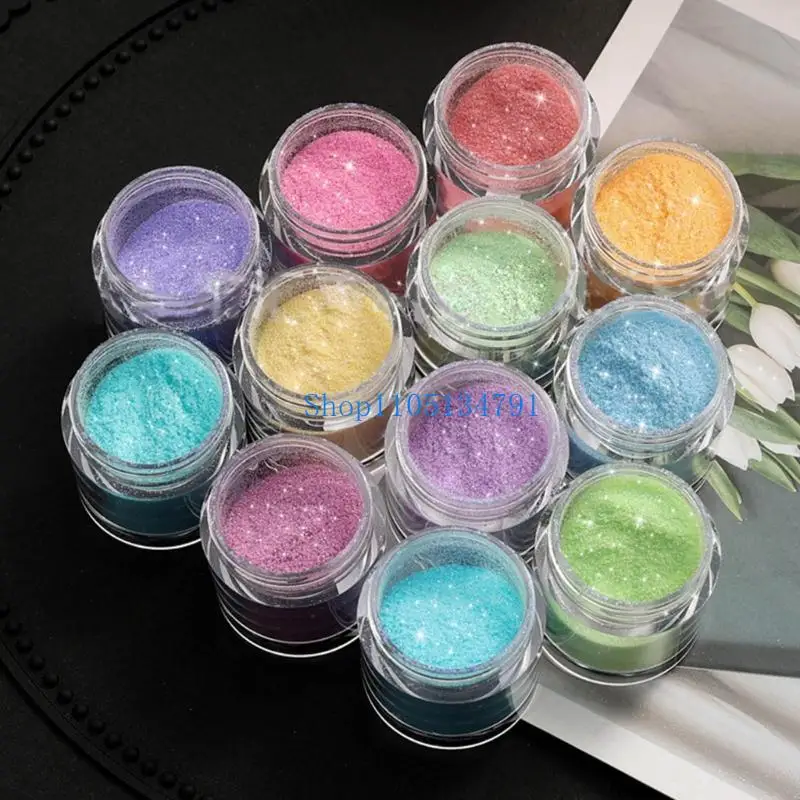 98km 12-color Diamonds Suspension Glitter Powder Multifunctional Diy Art and Craft Additives Natural Sequins Resin Art