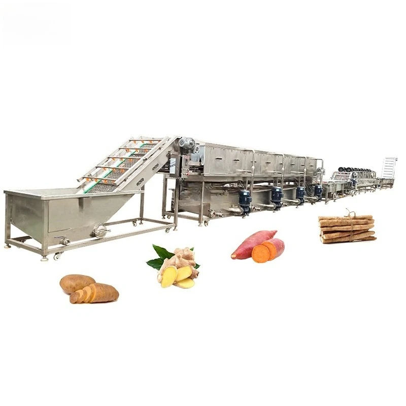 Certification Vegetable Fruit Washer 800-5000KG/H Tomato Carrot Washing Machine Commercial Fruit and Vegetable Machine