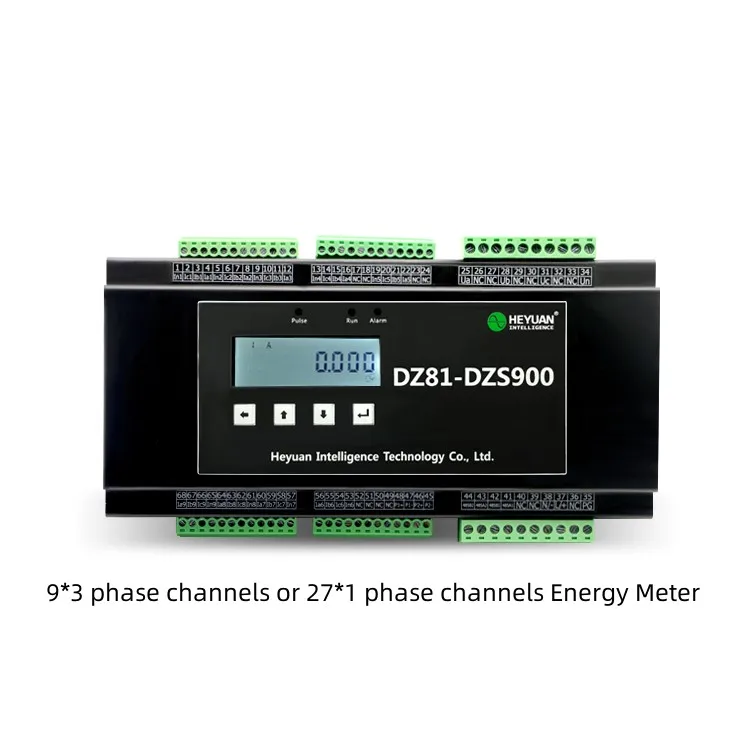 HEYUAN Miernik mocy aktywnej i reaktywnej Miernik energii Ct 3-fazowy woltomierz energii dla Din