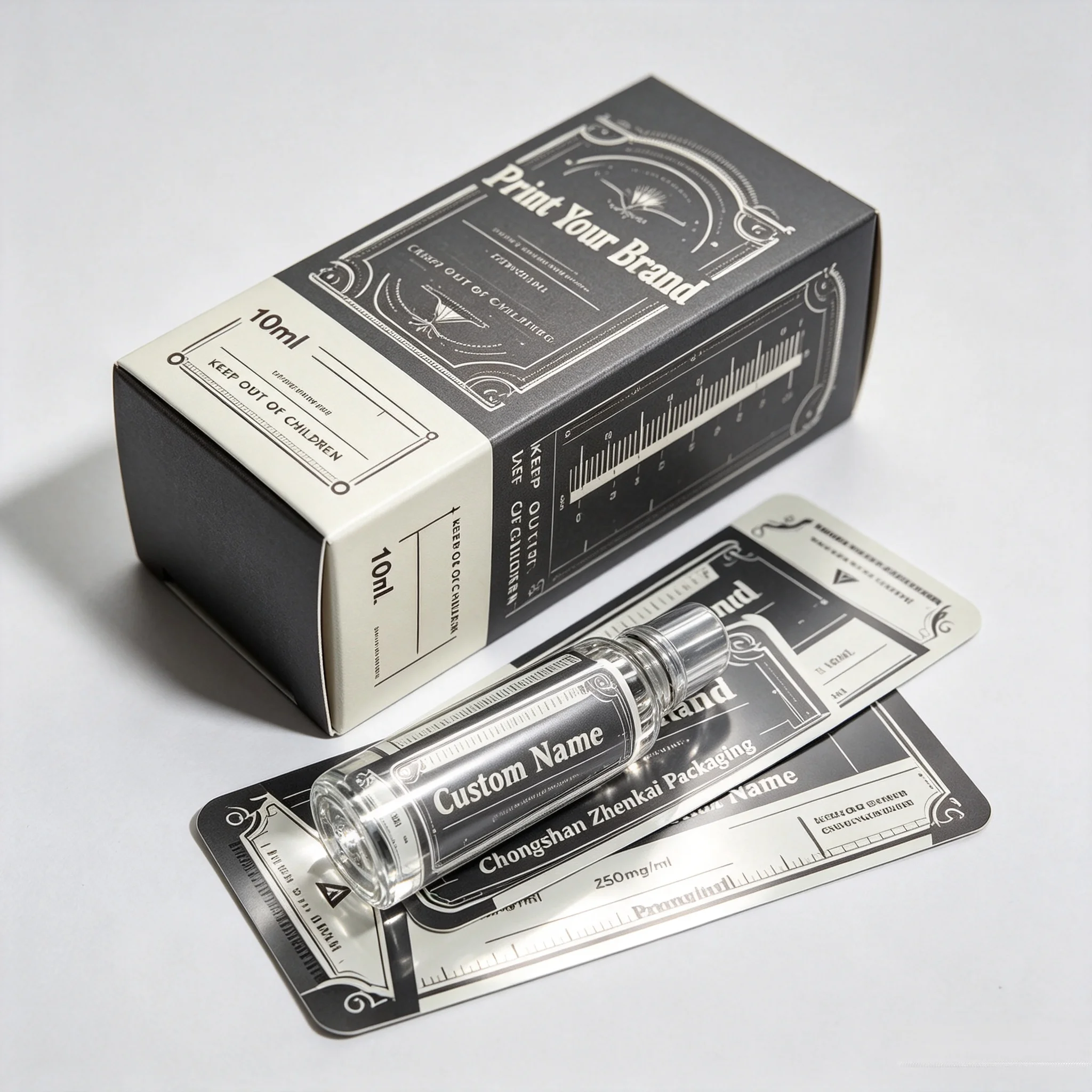 Injectable Health Supplement Vial Precision Printed Labels,Waterproof High Temp Resistant Self Adhesive Peptide Stickers