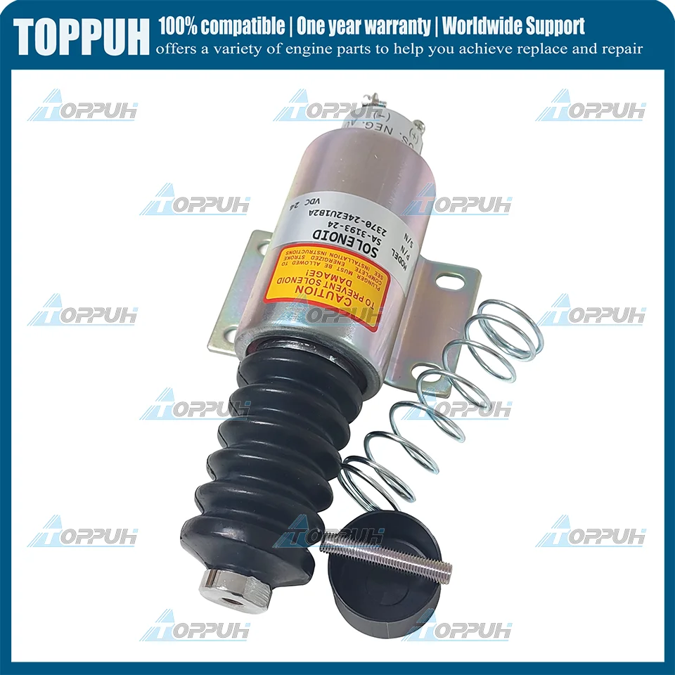 

For Woodward 2300-1503 24V Fuel Shutoff Stop Solenoid Valve 2370-24E2U1B2A 24V