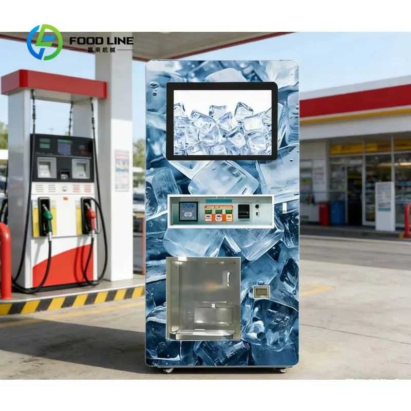 Customized Self Service Ice Vending Machine Automatic Bulk Outdoor Commercial Ice Making Vending Machine Large Capacity Hot Sale