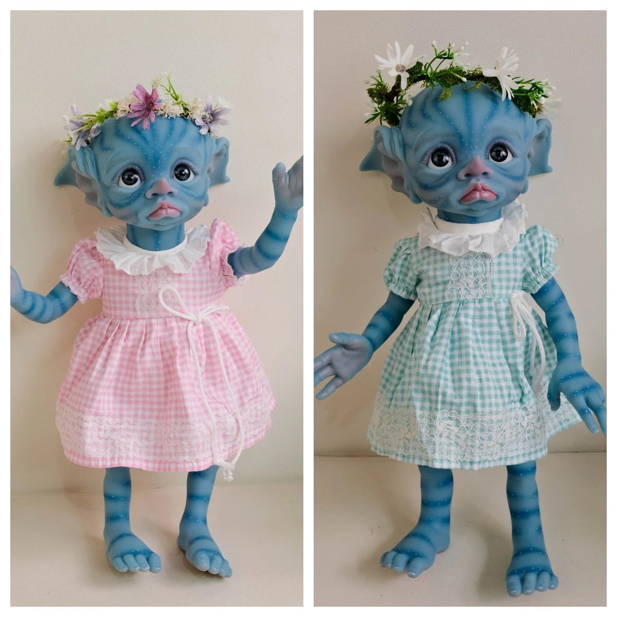 NPK 16inch Reborn Tinky Avatar Doll Soft Silicone Baby Collectible Art Doll Already Painted Finished
