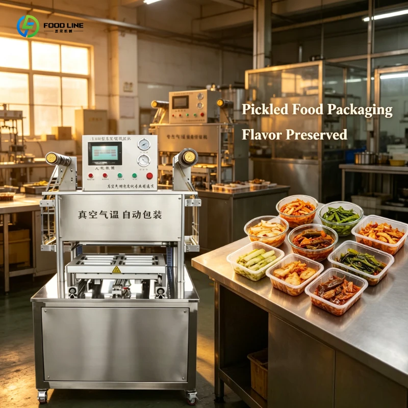 FL Automatic Modified Atmosphere Packing Equipment, Vacuum Fresh Sealer for Beef Slices, Restaurant Supply with Pouch Roll