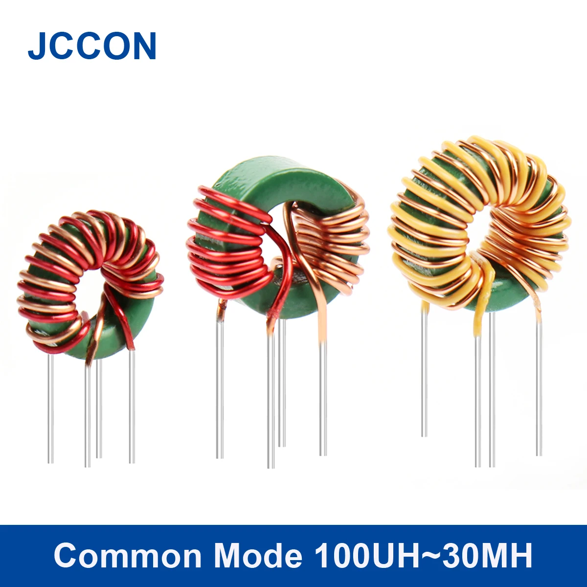 10Pcs Inductor Common Mode Magnetic Ring Inductors 10MH 20MH 30MH Ring Inductor Filtering EMC Coil Inductance