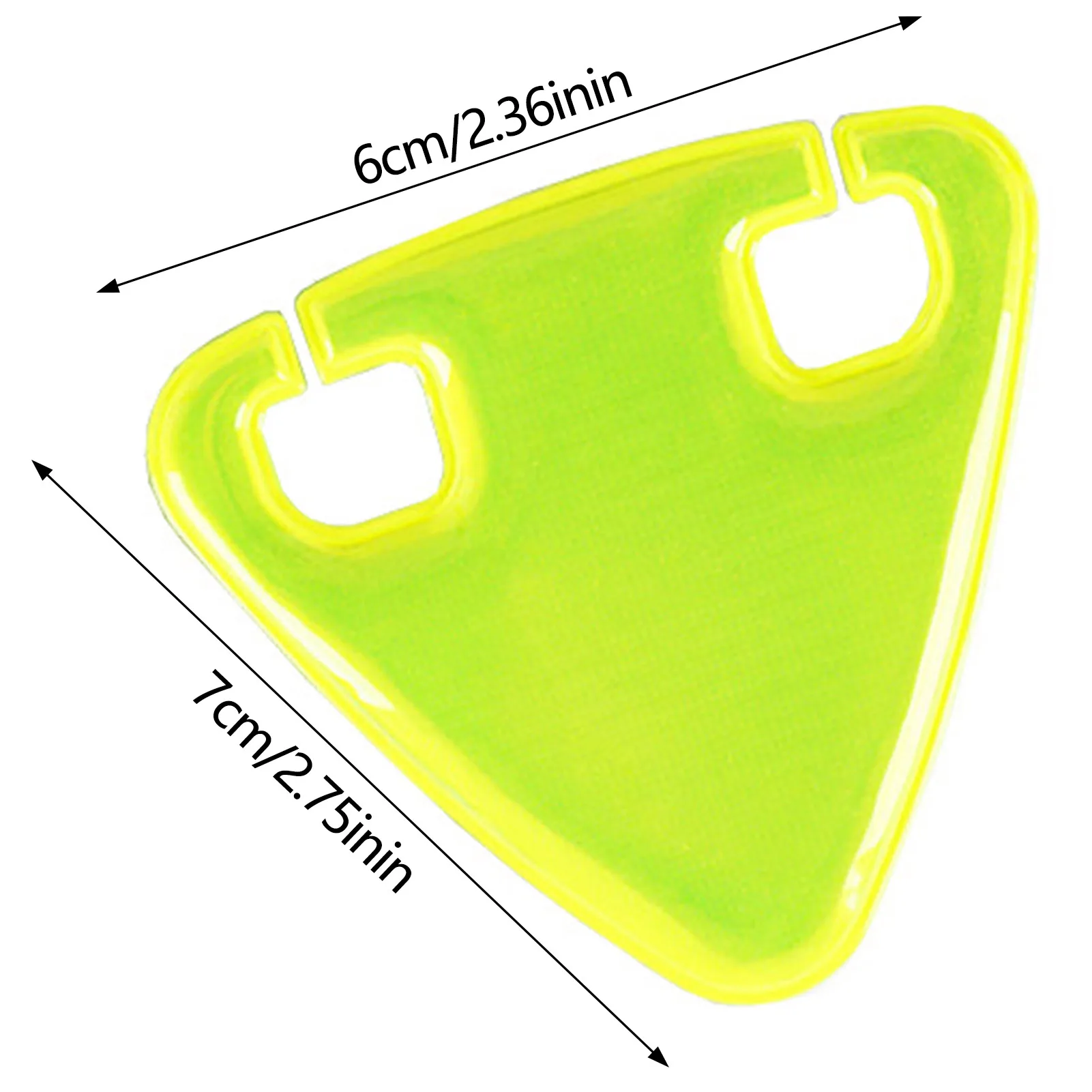 Triangle Bike Reflective Sign High Visibility Emergency Safety Warning Signs for Bicycle Seat Post Reflector for Night Cycling