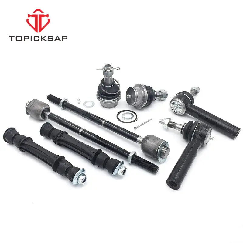 TOPICKSAP Front Upper Control Arm Ball Joint Stabilizer Link Tie Rod Ends 10pcs Kits For Cadillac ESCALADE Chevy 2007 - 2014